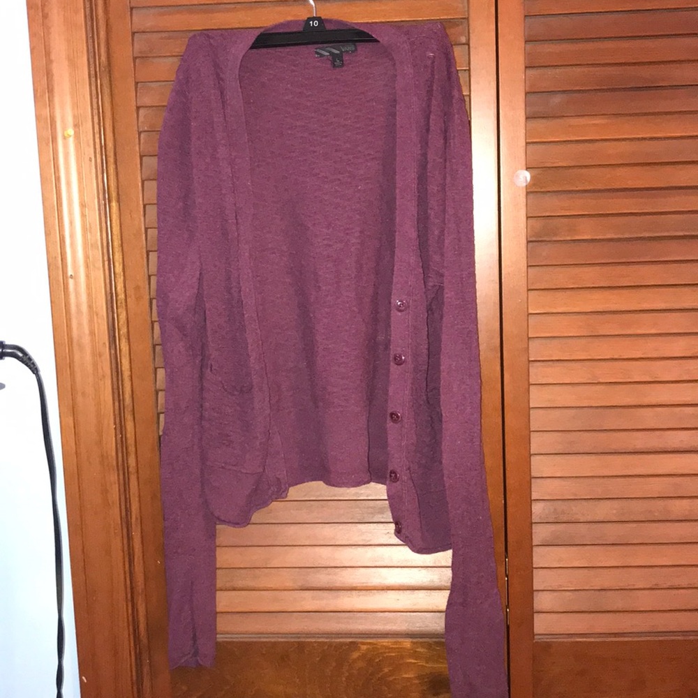 Maroon cardigan